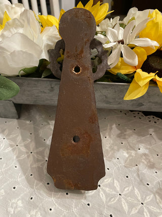 Antique Victorian Eastlake Cast Iron Door Knocker | Gothic Architectural Salvage | Late 1800s