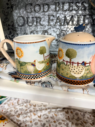 Farmhouse Sugar & Creamer
