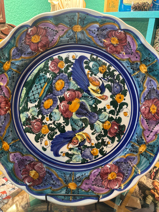 Hand Painted  Italian Maiolica Majolica Platter