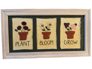 Fabric Applique Garden Wall Art