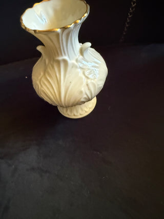 Vintage Lenox 24K Gold Trim Elfin Collection  Small Porcelain Bud Vase USA VV