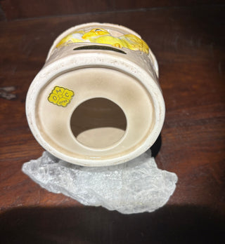 VTG OMC yellow bird, bird house bank
