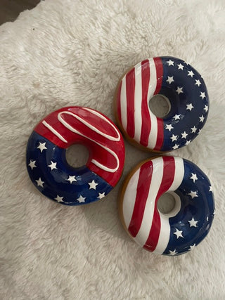Fourth of July Donut Decor