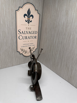 Industrial Salvage Metal Snail Art – 6.5" x 4"