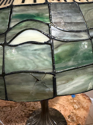 Golf Tiffany Style Table Lamp / Very Heavy  VV