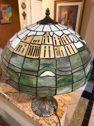 Golf Tiffany Style Table Lamp / Very Heavy  VV