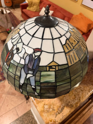 Golf Tiffany Style Table Lamp / Very Heavy  VV