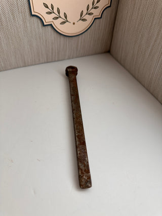 6.5" Hand-Forged Square Cut Iron Spike | Vintage Timber & Railroad Fastener