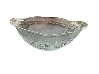 VTG Holiday Glass  Serving Bowl