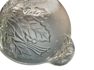VTG Holiday Glass  Serving Bowl