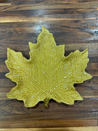 Fall Leaf Plate Yellow