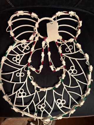 Noma Vtg Christmas 50 Light Window Display Wreath - Tested Works VV