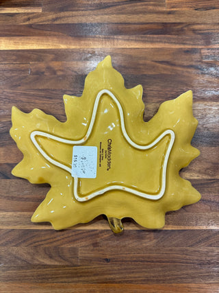 Fall Leaf Plate Yellow