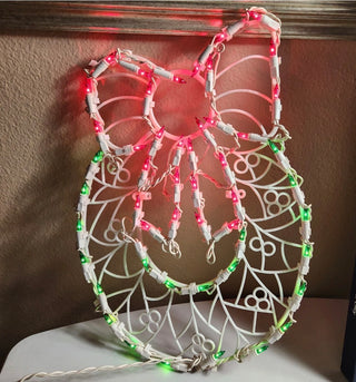 Noma Vtg Christmas 50 Light Window Display Wreath - Tested Works VV
