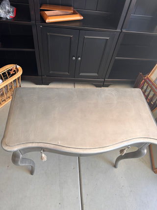 Pair of Hooker Furniture Cynthia Rowley Silver Leaf Nightstands