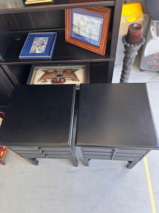 Rare Pair of Vintage Pottery Barn Multi-Game Side Tables - 100% Complete Set