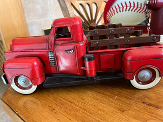 Red Metal Vintage Truck