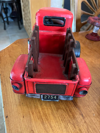 Red Metal Vintage Truck