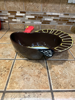 Vintage Turkey Casserole Dish with Recipe