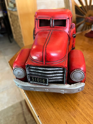 Red Metal Vintage Truck