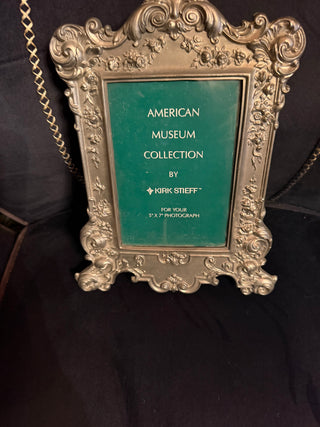 Antique Silver plated 5" X 7" photo frame VV