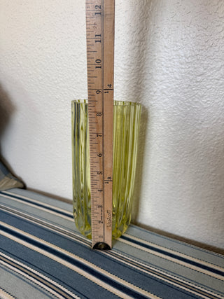 Unique yellow vase