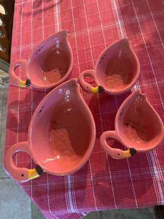 Set of 4 Flamingo Nesting Measuring Cups
