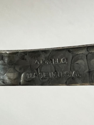 Apollo silver plate hammered claw tongs