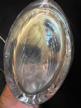 Gloria Vanderbilt 24% Lead Crystal Glass Swan Candy Dish Bowl  VV