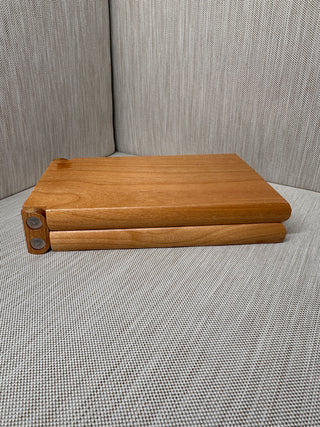 Folding Wooden Travel Cribbage Board Game Set