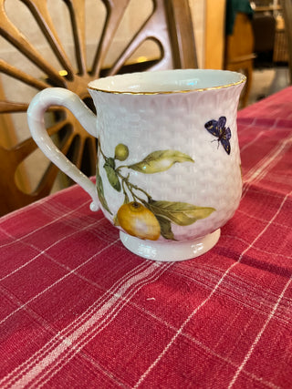 Porcelain Grace Teaware Lemon & Butterfly Coffee Cup