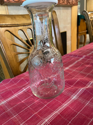 Lemonade Clear Glass Jug W/Lid