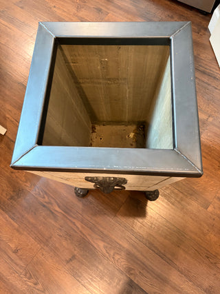 Restoration Hardware "Leo" Planter Reclaimed Wood & Iron