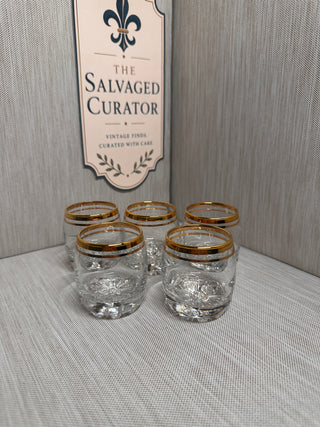 Set of 5 Vintage Twinkle Cordial Shot Glasses - Classique by Circleware