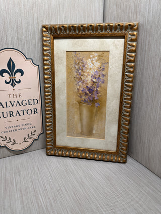 Albena Hristova Framed Art Print Delphinium In French Bucket Floral Decor 12x8