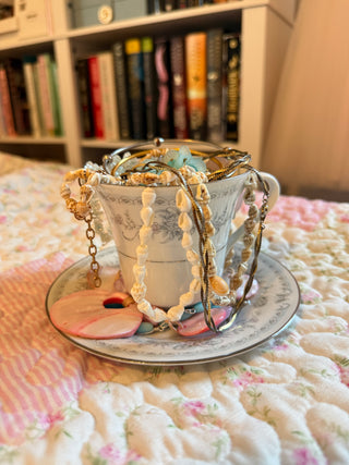 Mystery Jewelry Teacup Costume Vintage