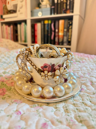 Mystery Jewelry Teacup Costume Vintage