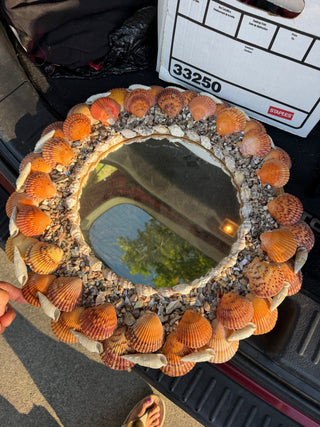 Seashell Mirror handmade decor VV