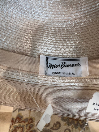 Vtg. Miss Bierner Derby Hat