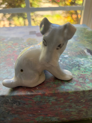 Vintage 1950's Hand-Painted Porcelain Baby Face Dog Japan RSV