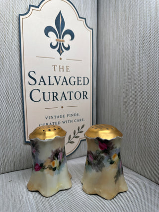 Antique Bavaria Porcelain Salt and Pepper Shakers R.C. Rosenthal Versailles, Circa 1891–1906