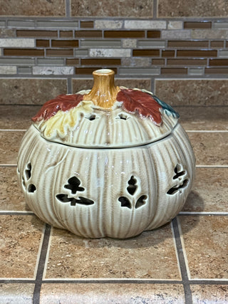 Large Pumpkin Tea Light Holder
