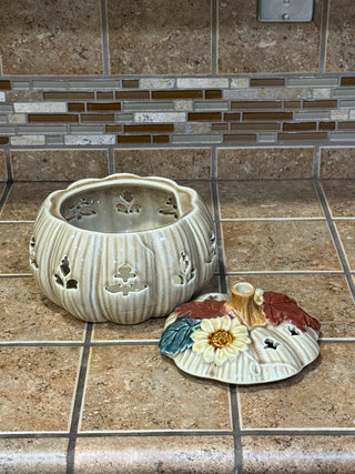 Large Pumpkin Tea Light Holder
