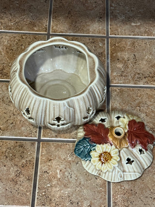 Large Pumpkin Tea Light Holder