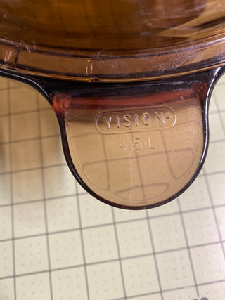 Corning wear vision 4.5L amber glass dutch oven