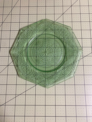 Uranium glass small plate