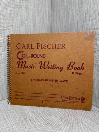 Carl Fischer Coil-Bound Music Writing Book No. 105 - Used