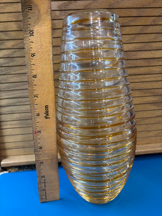Murano Art  Glass w/Amber thread  design