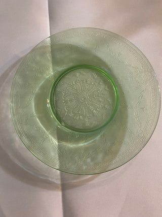 Uranium glass small plate