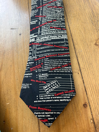 Accountant/Tax Form Silk Tie